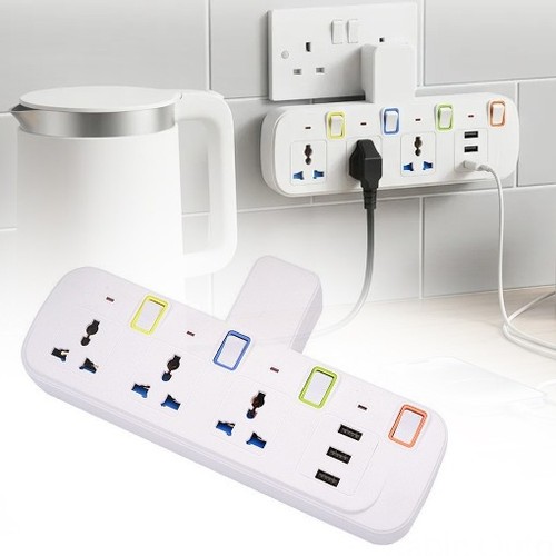 Multi plug extension 3 - 6-in-1,