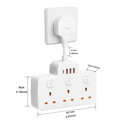 Multi plug adaptor - plug, 6