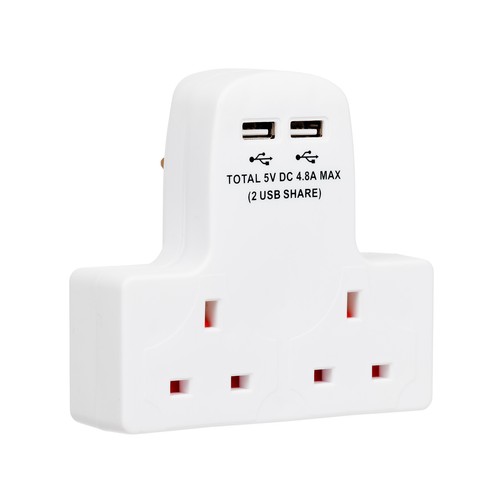 Way adaptor plug - 2, 13a