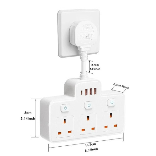 Multi plug adaptor in 1 - multi, 6