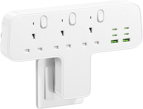 Plug extension socket in - socket,, 9-in-1