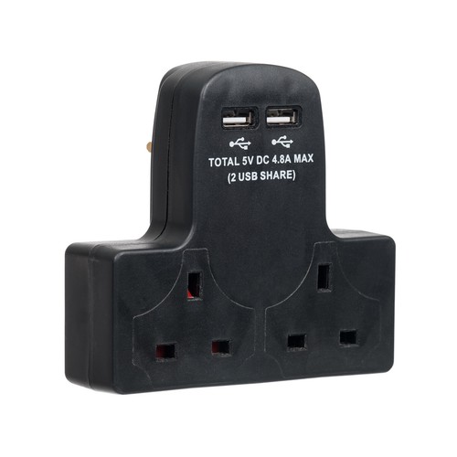 Way adaptor plug 13a wall - way,