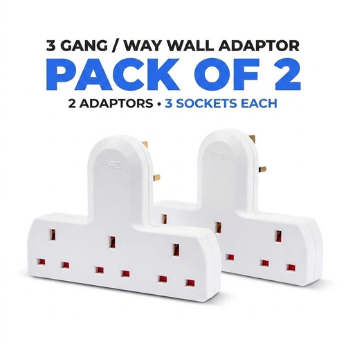 2pc way mains plug - 3,