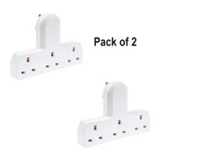 2 Pack 3 Way Triple Gang UK 3